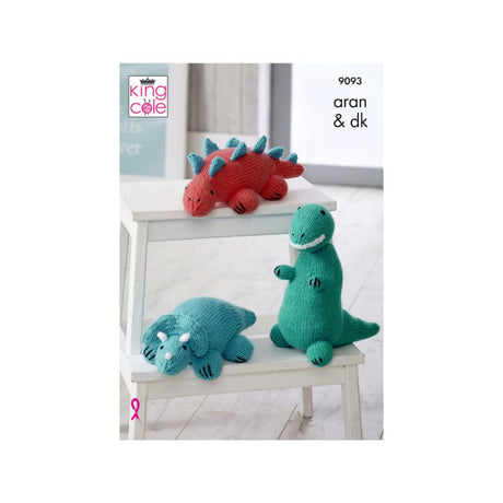 King Cole Dinosaur Knitting Pattern 9093