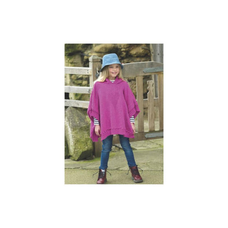 King Cole Kids Poncho Knitting Pattern 4928