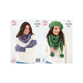 King Cole Accessory Knitting Pattern 6146