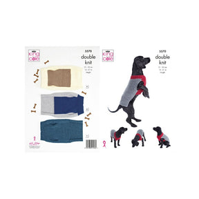 King Cole Dog Coat Knitting Pattern 5570
