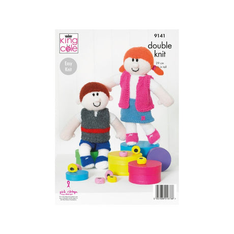 King Cole Dolls Knitting Pattern 9141 Back