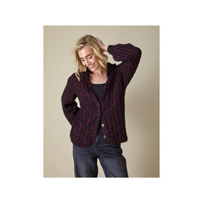 King Cole Firefly Aran Cardigan Knitting Pattern 6447