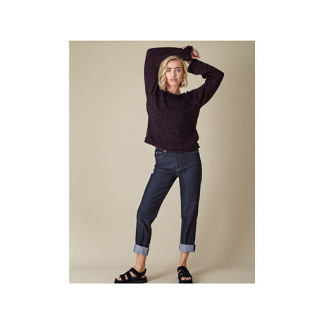 King Cole Firefly Aran Round Neck Sweater Knitting Pattern 6448