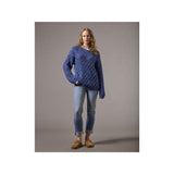 King Cole Firefly Aran Sweater Knitting Pattern 6582