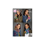 King Cole Flair Chunky Accessory Knitting Pattern 6387