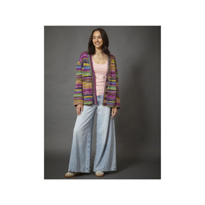 King Cole Flair Chunky Cardigan Knitting Pattern 6383