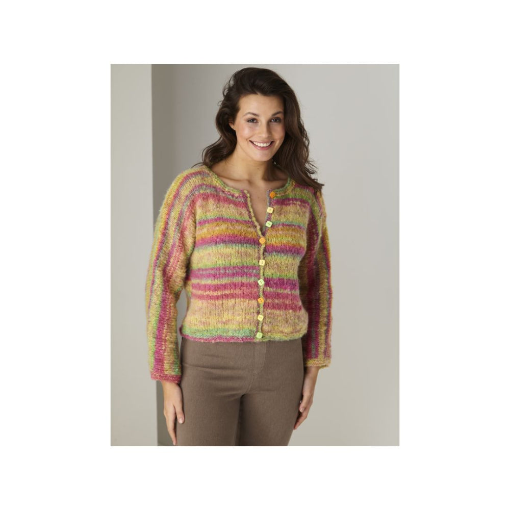 King Cole Flair Chunky Cardigan Knitting Pattern 6480