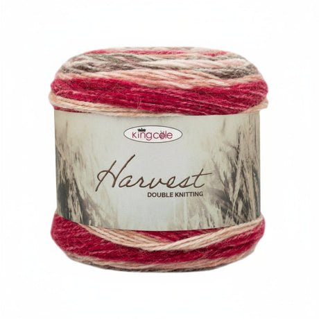 King Cole Harvest DK - Self Striping Yarn with Alpaca