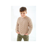 King Cole Kids Aran Sweater Knitting Pattern 6532