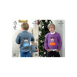 King Cole Kids Christmas Jumper Knitting Pattern 3808