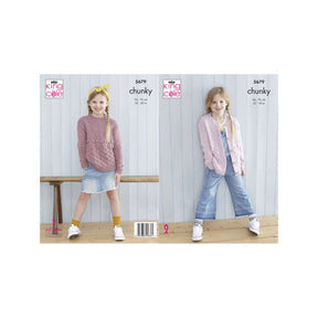 King Cole Kids Chunky Knitting Pattern 5679
