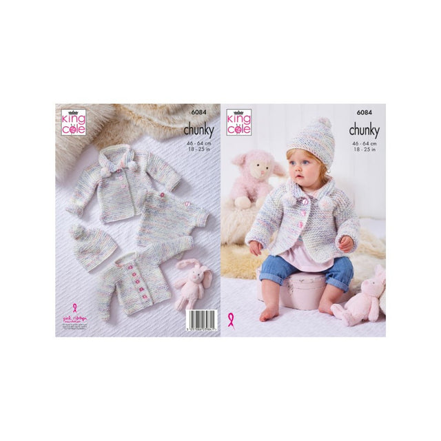 King Cole Kids Chunky Knitting Pattern 6084