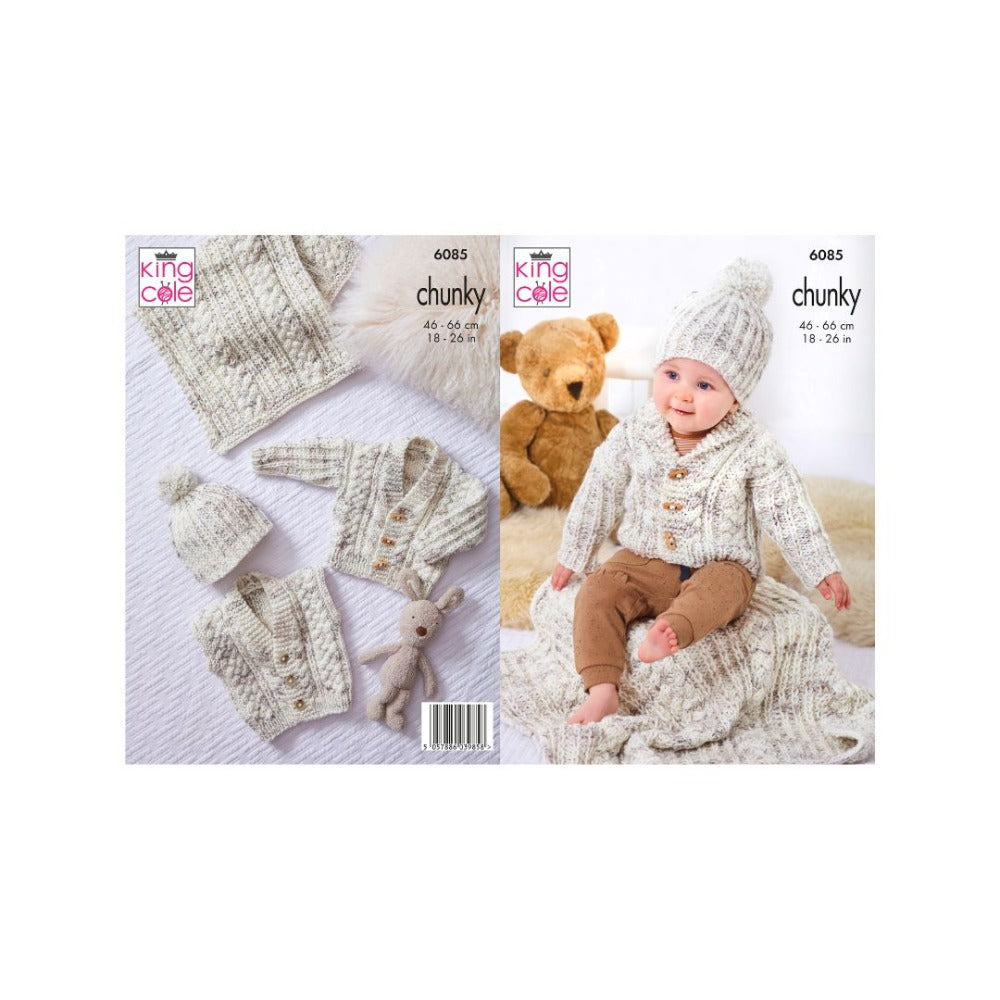 King Cole Kids Chunky Knitting Pattern 6085