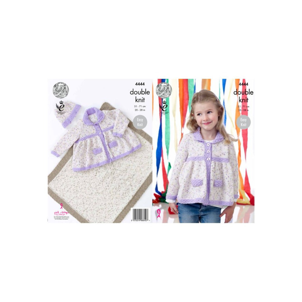 King Cole Kids DK Knitting Pattern 4444