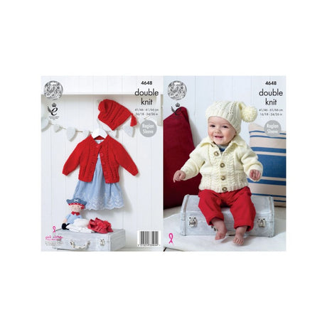 King Cole Kids DK Knitting Pattern 4648