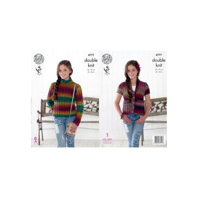 King Cole Kids DK Knitting Pattern 4777