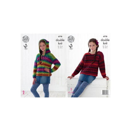 King Cole Kids DK Knitting Pattern 4778