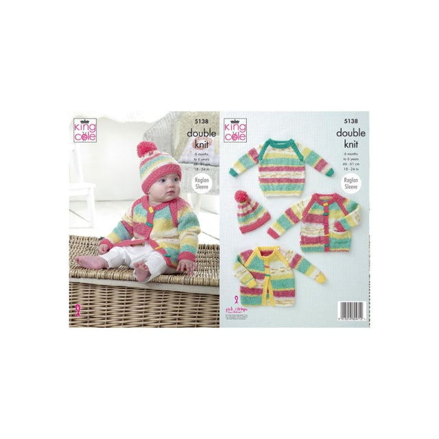 King Cole Kids DK Knitting Pattern 5138