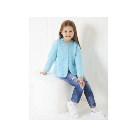 King Cole Kids DK Cardigan Knitting Pattern 6290