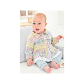 King Cole Kids Coat DK Knitting Pattern 6464