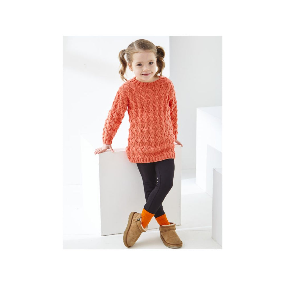 King Cole Kids DK Sweater Knitting Pattern 6519