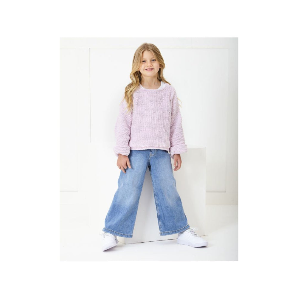 King Cole Kids Chunky Sweater Knitting Pattern 6391