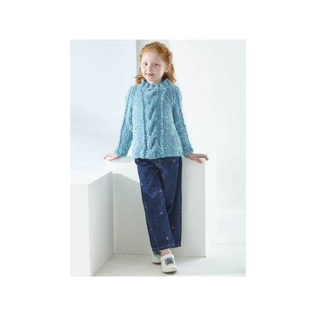King Cole Kids Sweater Knitting Pattern 6563
