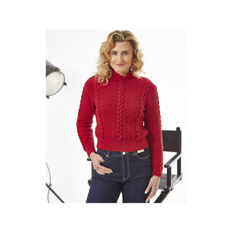 King Cole Ladys Sweater DK Knitting Pattern 6368