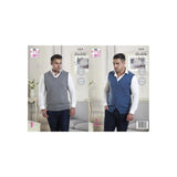 King Cole Mens DK Sweater Knitting Pattern 5259