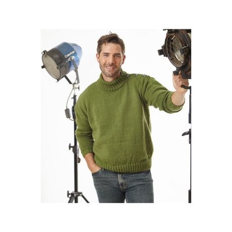 King Cole mens DK Sweater Knitting Pattern 6372