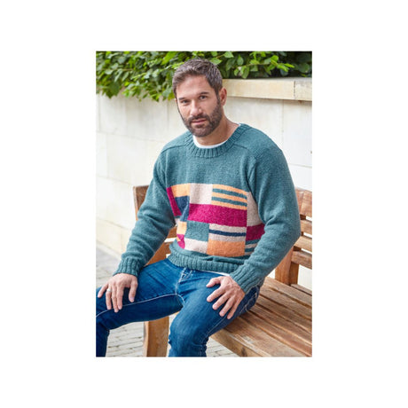 King Cole Mens DK Sweater Knitting Pattern 6457