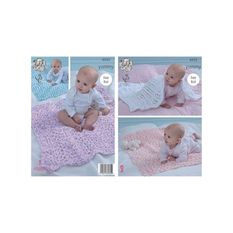 King Cole Baby Blanket Pattern 4533