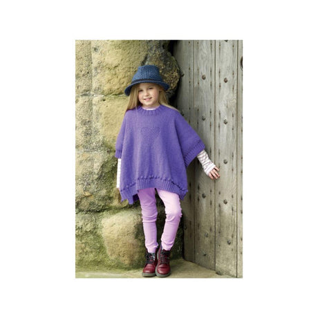King Cole Kids DK Poncho Pattern 4928