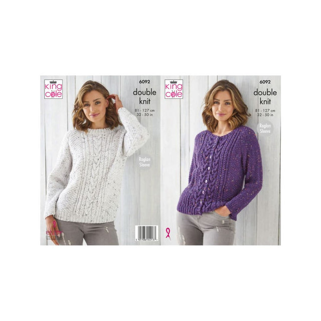 King Cole Ladies DK Knitting Pattern 6092