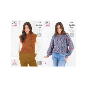 King Cole Ladies DK Knitting Pattern 6142