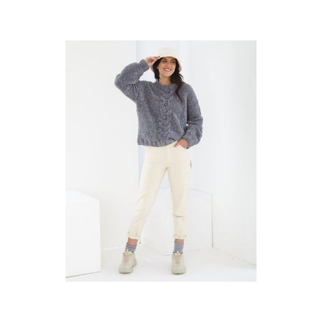 King Cole Round Neck Sweater Knitting Pattern 6256