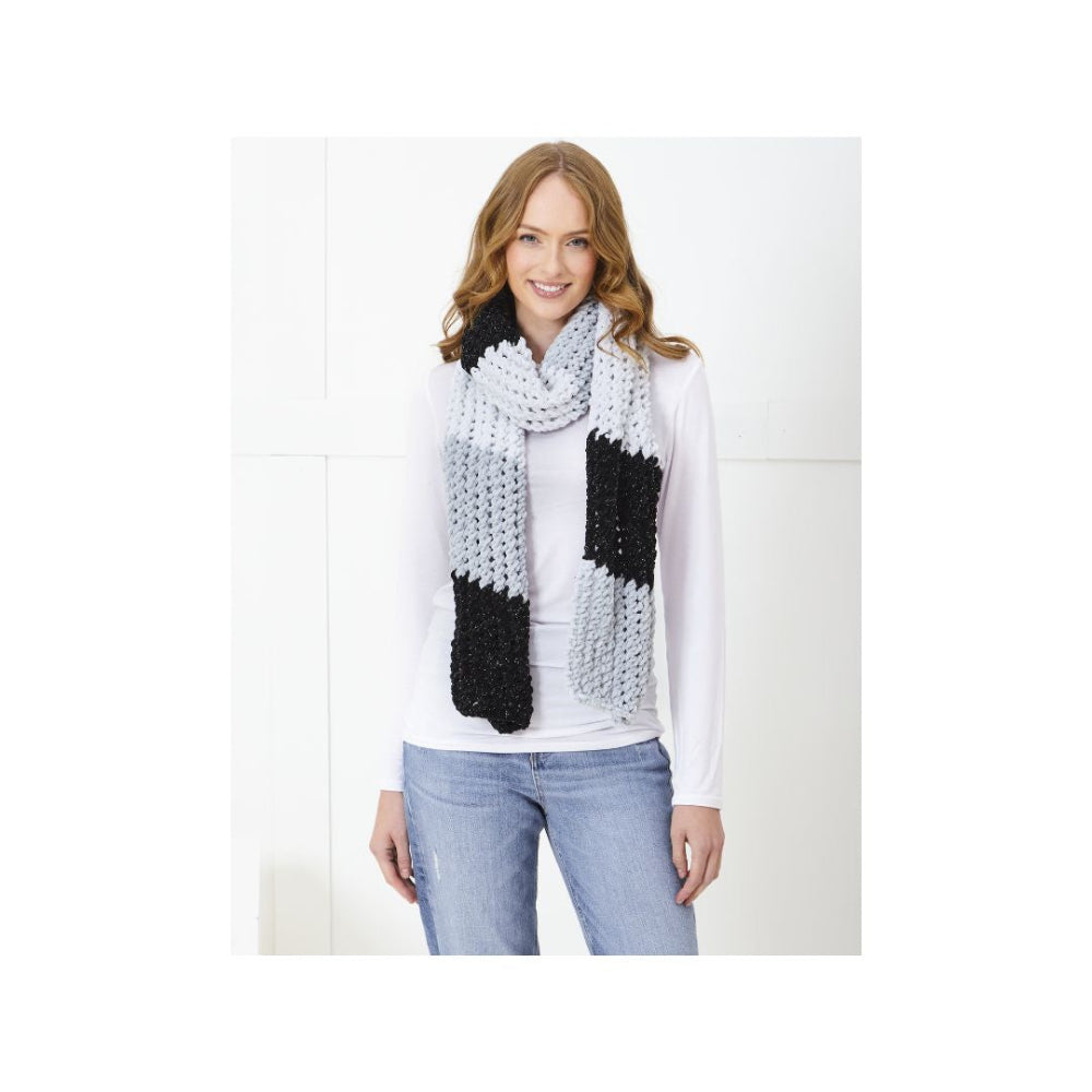 King Cole Scarf Knitting Pattern 6396