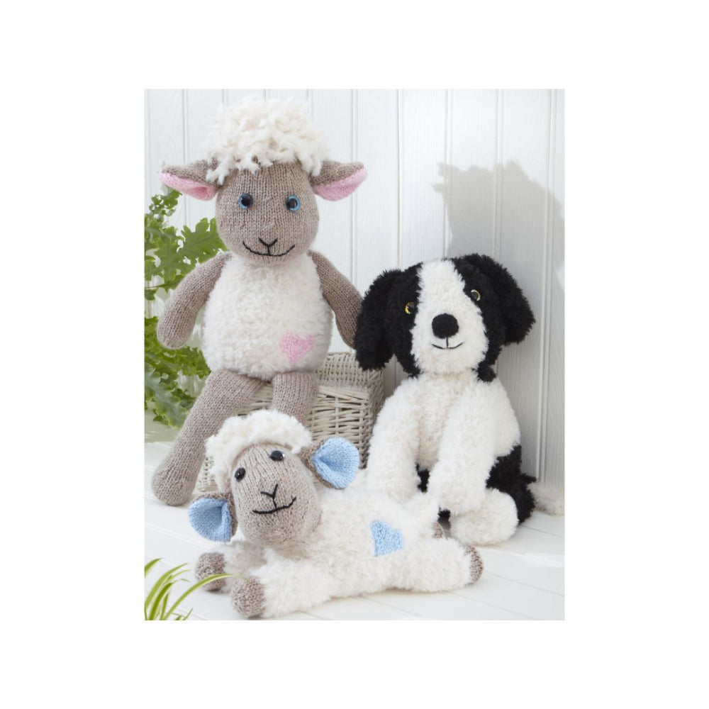 King Cole Sheep and Dog Knitting Pattern 9208
