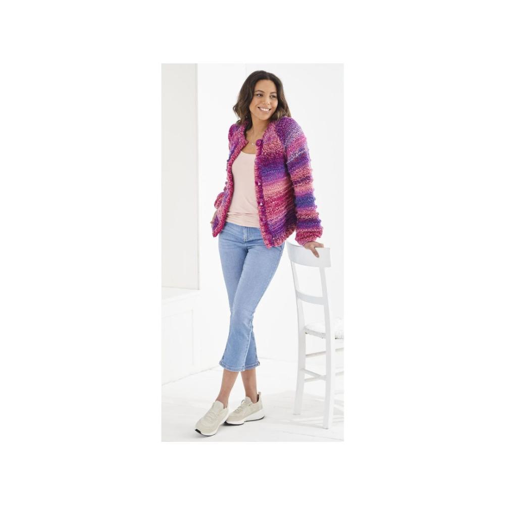 King Cole Super Chunky Cardigan Pattern 6193