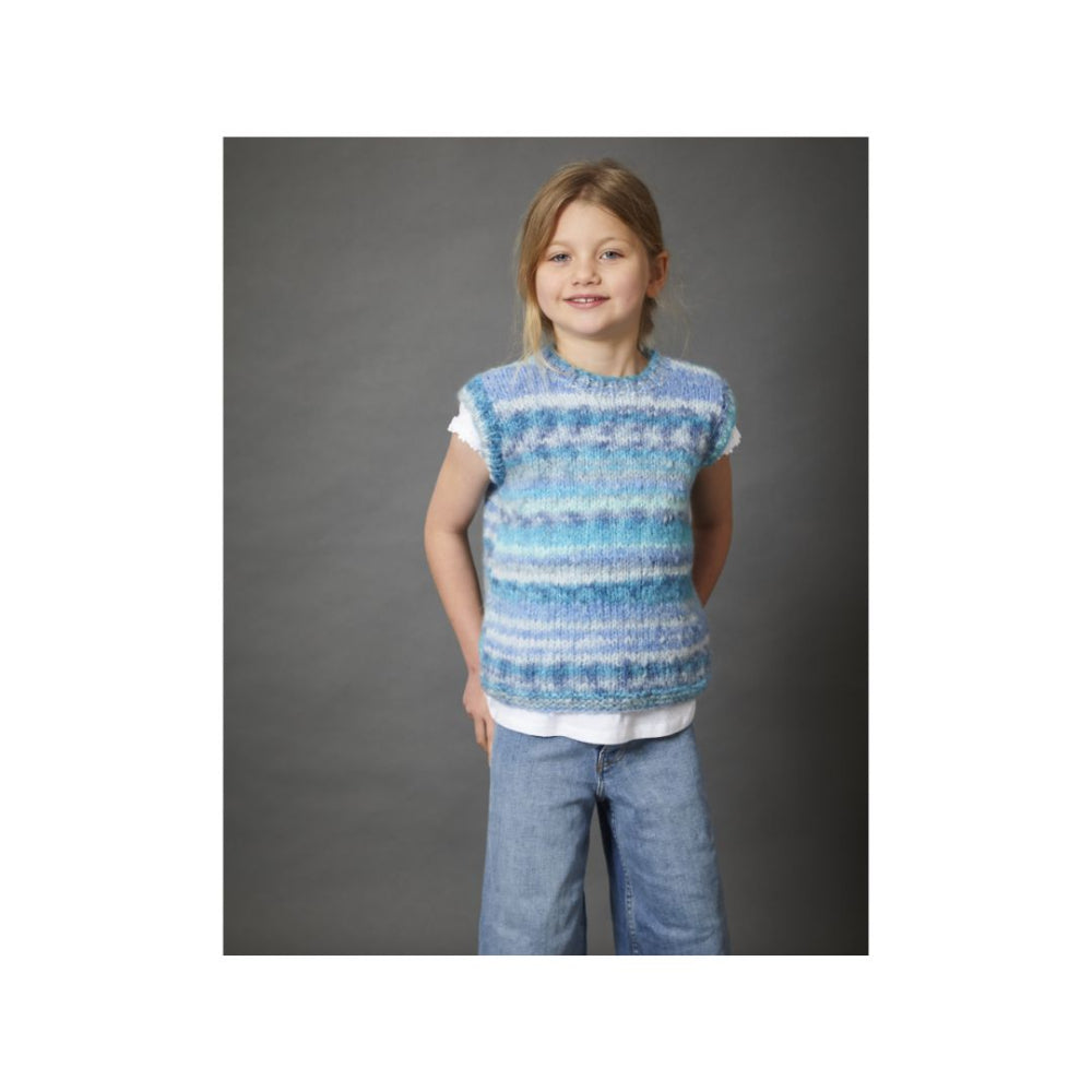 King Cole Kids Tank Top Chunky Knitting Pattern 6380