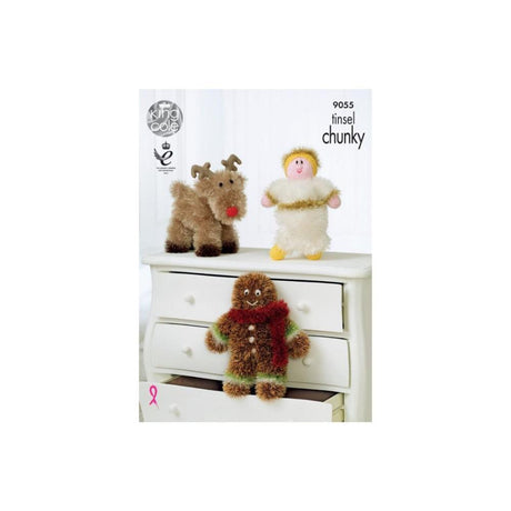 King Cole Christmas Chunky Knitting Pattern 9055