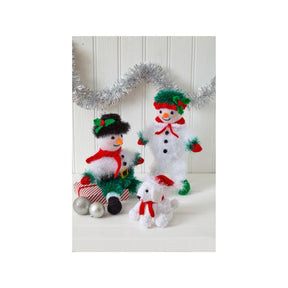 King Cole Snowman and Snowdog Knitting Pattern 9168