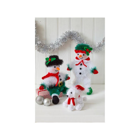 King Cole Snowman and Snowdog Knitting Pattern 9168