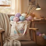 Knit Sheep Tote Bag