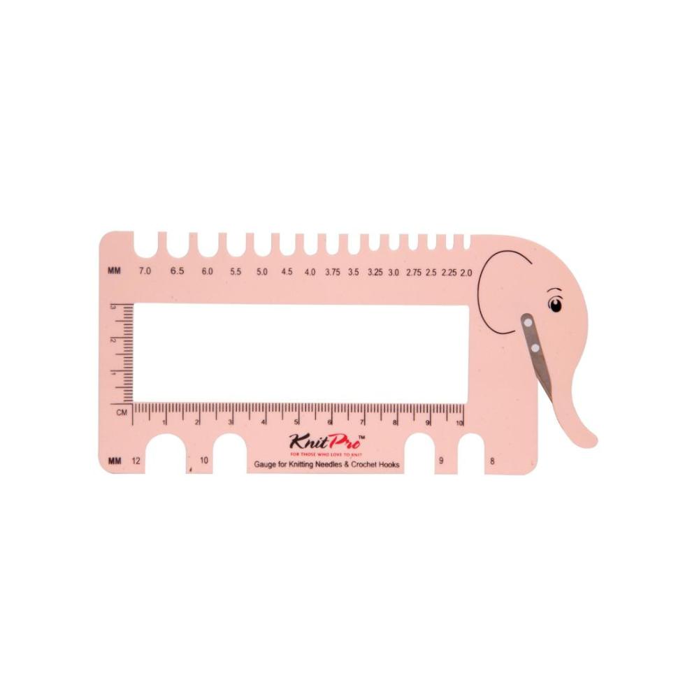 Knitpro Knitting Needle and Crochet Gauge with Yarn Cutter