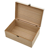 Large Wooden Sewing Box Inside