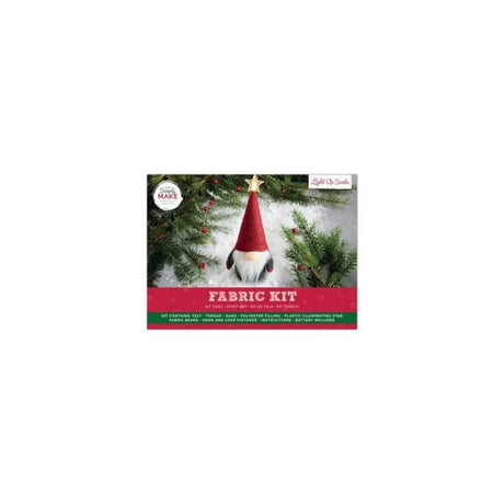 Light Up Santa Fabric Craft Kit