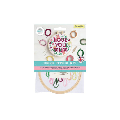 Love You Mum Cross Stitch Kit