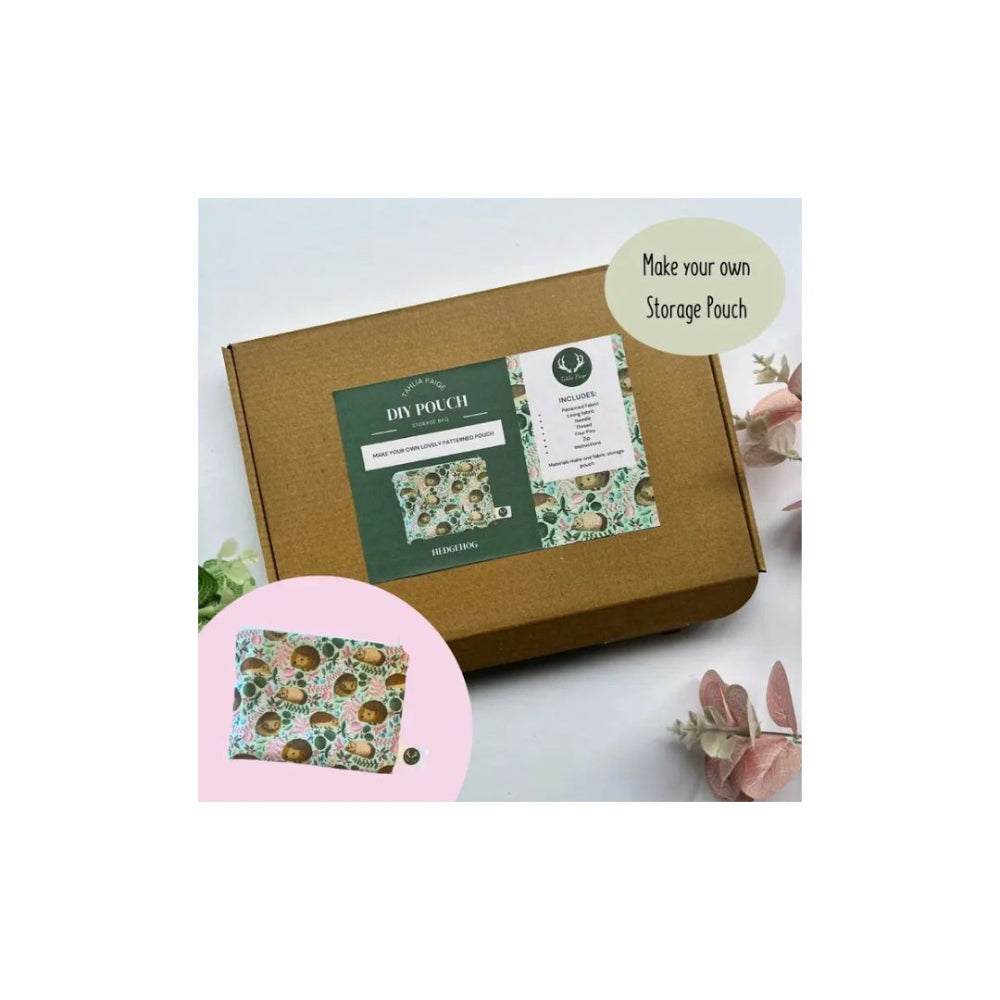 Make Your Own Pouch Kit Hedgehog