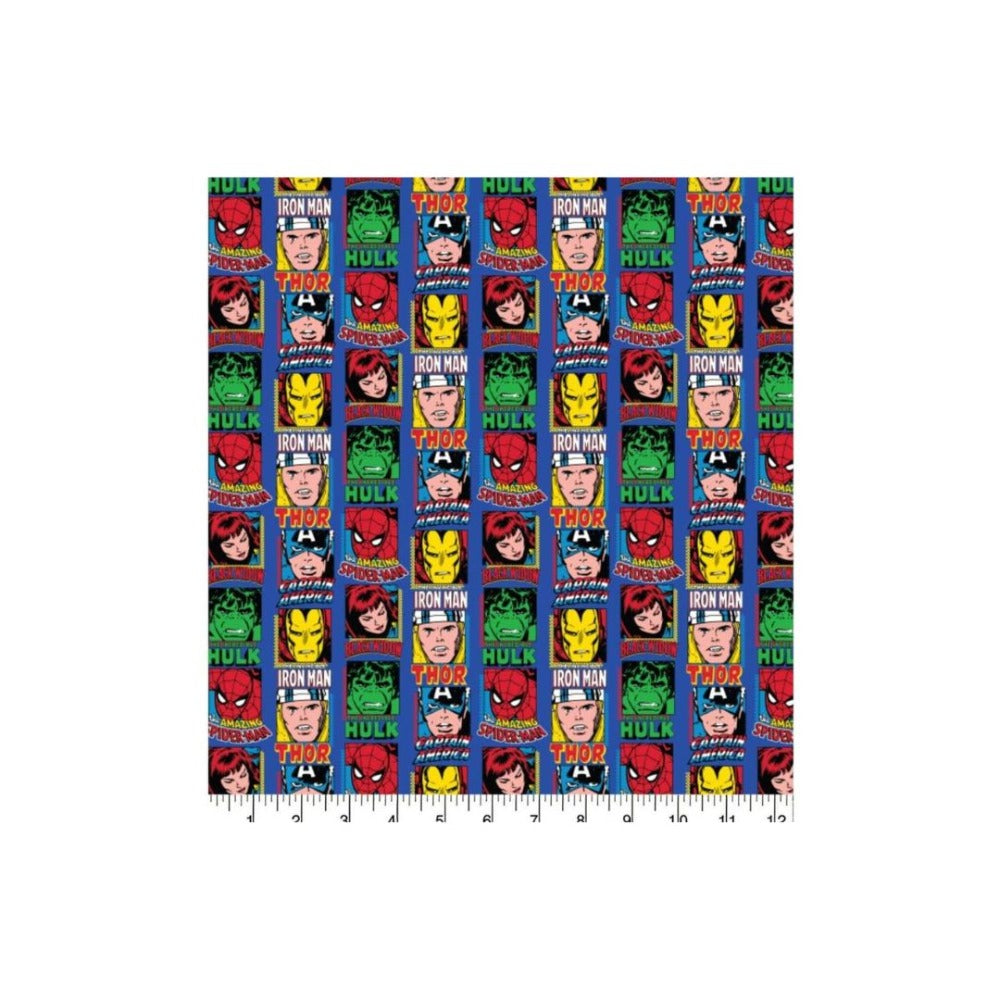 100% Cotton Marvel Comic Characters Fabric